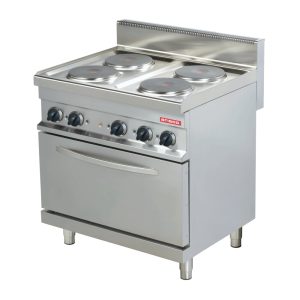 ARISCO 700 RANGE 4 PLATE WITH 1/1GN CONVECTION OVEN