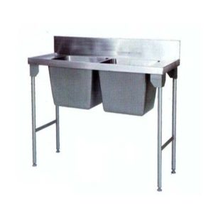 CATERKING 2X150L POT SINK 900 X 1800 X 650