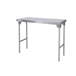 1.1M STAINLESS STEEL TABLE WITH MILD STEEL LEGS - PLAINTOP