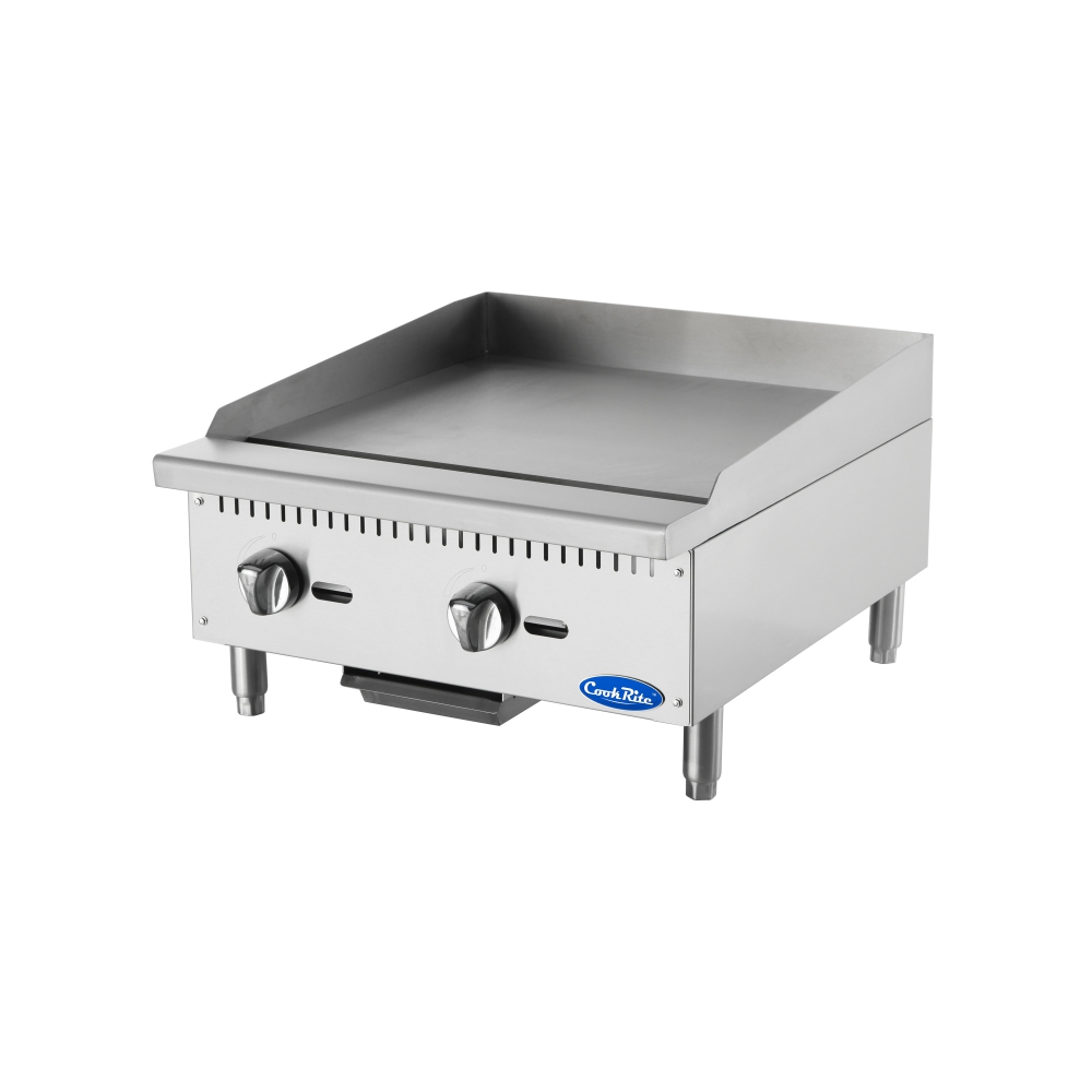 COOKRITE 600MM / 2 BURNER FLAT TOP GRIDDLE - OLD DESIGN