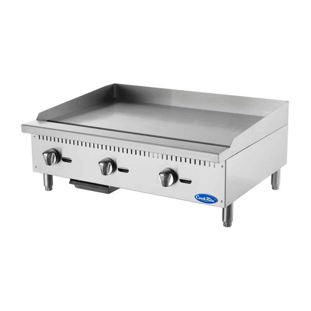 COOKRITE 900MM / 3 BURNER FLAT TOP GRIDDLE - OLD DESIGN