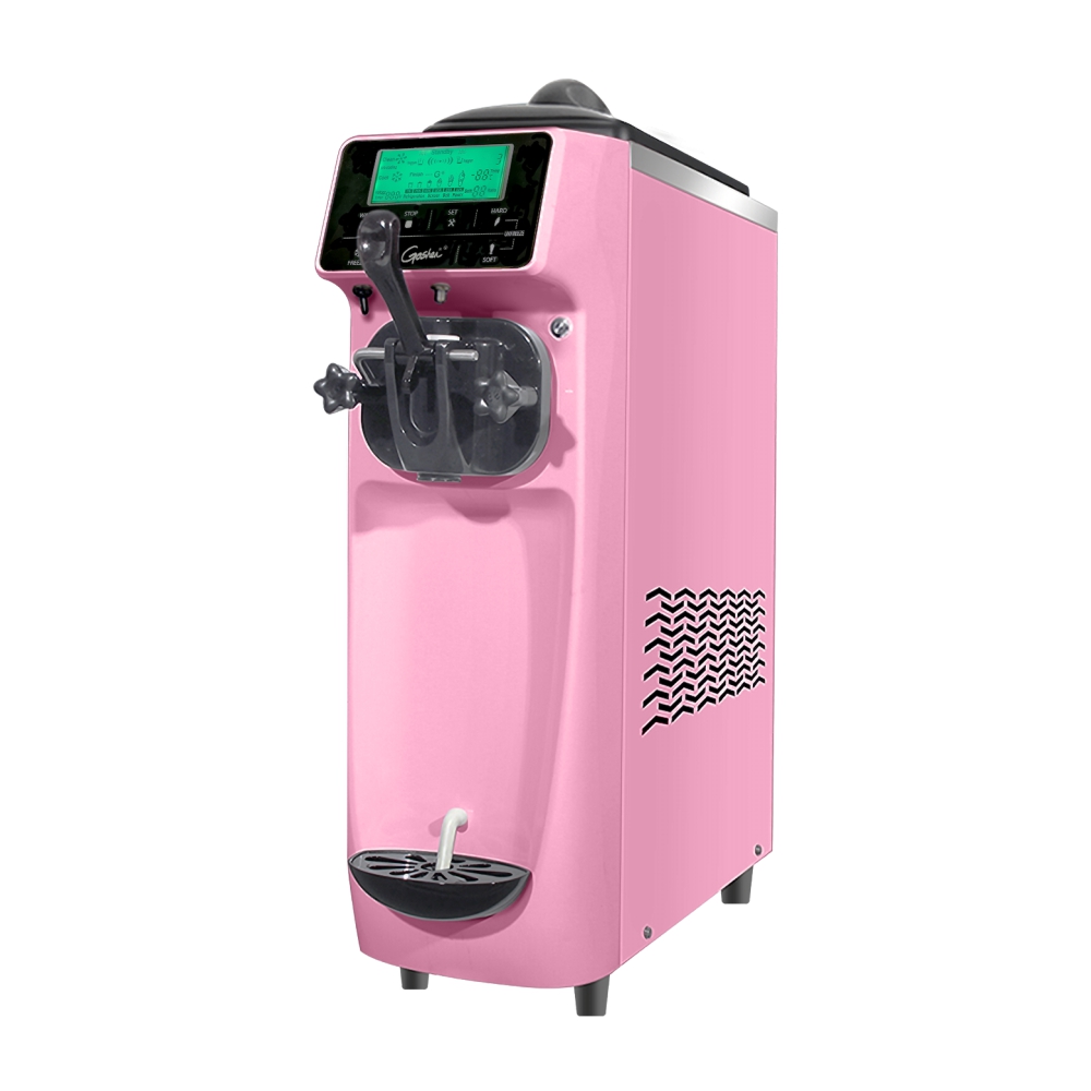 GOSHEN 1 FLAVOUR SOFT SERVE MACHINE WITH AIR PUMP - PINK
