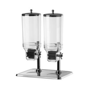 INOXSERV CEREAL DISPENSER - DOUBLE (380 x 480 x 660mm HIGH)