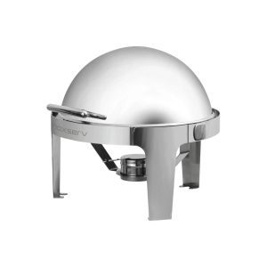 INOXSERV 5LT HEAVY DUTY CHAFING DISH ROLL TOP - ROUND