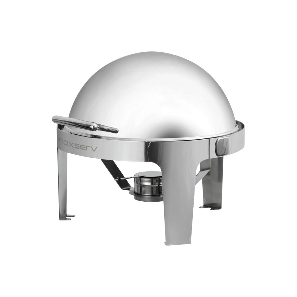 INOXSERV 5LT HEAVY DUTY CHAFING DISH ROLL TOP - ROUND