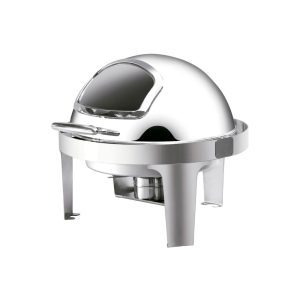 INOXSERV ROUND CHAFING DISH WITH SHOW WINDOW