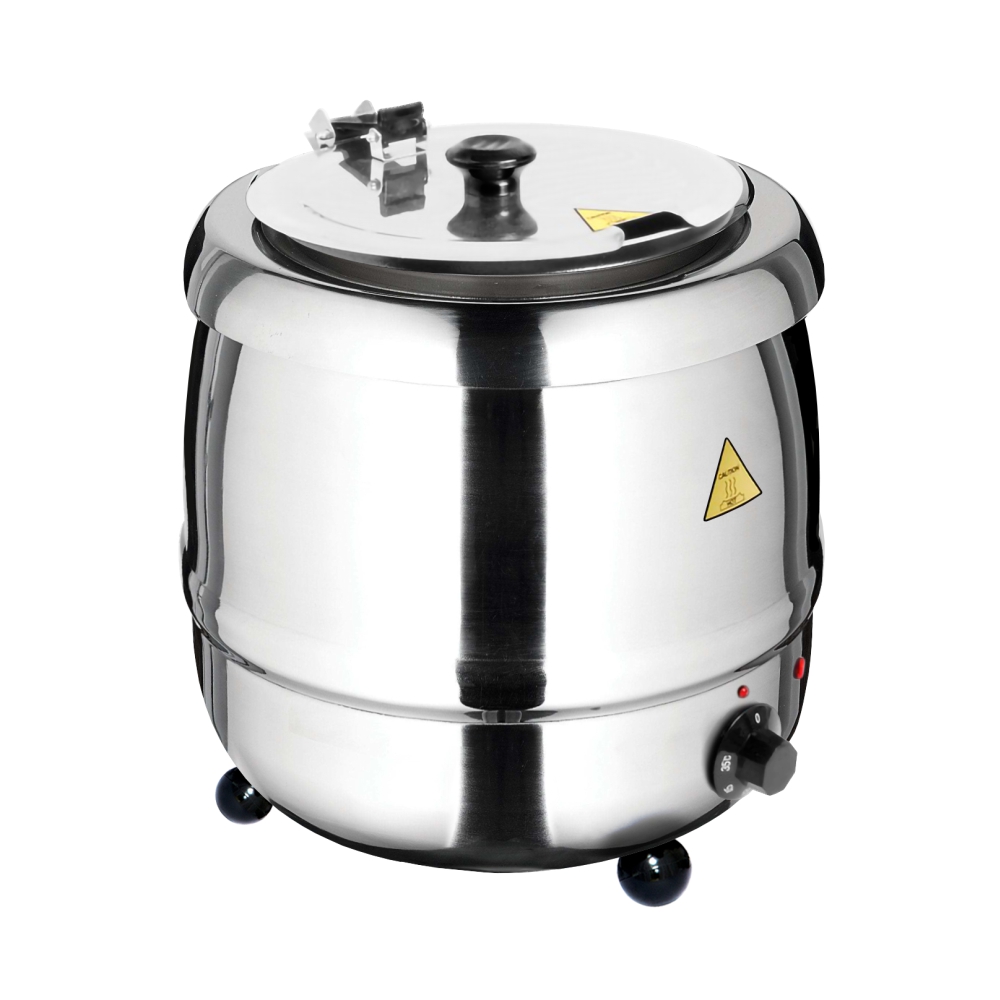 INOXSERV 10LT SOUP KETTLE - STAINLESS STEEL