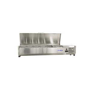 POLARCAB 6 DIVISION PIZZA INGREDIENT FRIDGE WITH STAINLESS STEEL LID