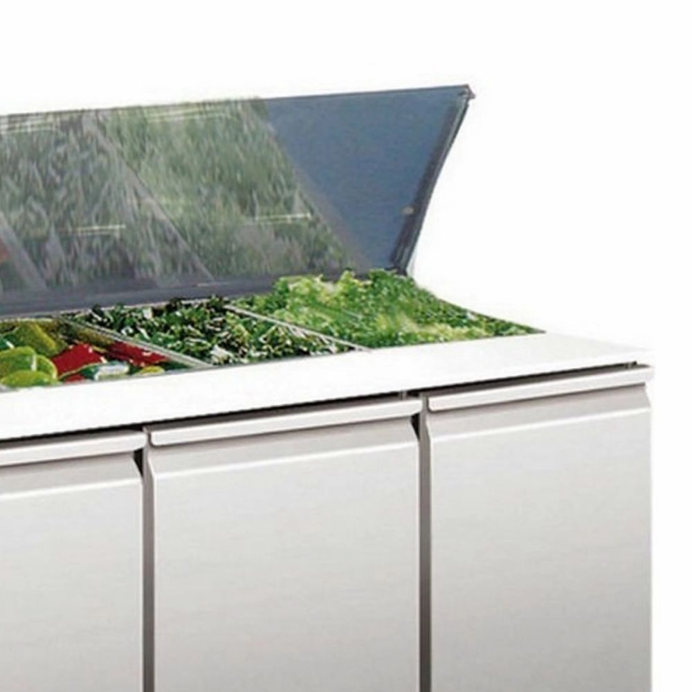 POLARCAB UNDERBAR FRIDGE WITH CUTTING BOARD AND HINGED LID - Image 2