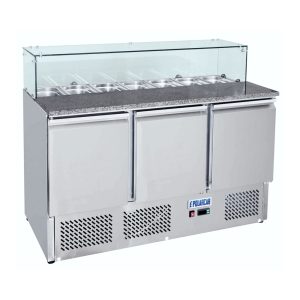 POLARCAB GRANITE TOP UNDERBAR FRIDGE WITH SNEEZEGUARD