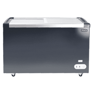 POLARCAB 355LT GLASS TOP FREEZER