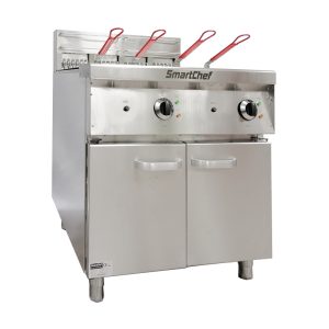 SMARTCHEF 2 X 30LT FLOOR STANDING ELECTRIC FRYER - 380V (THREE PHASE)