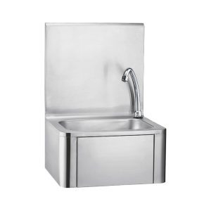SMARTCHEF KNEE OPERATED HAND WASH BASIN WITH SPLASHBACK