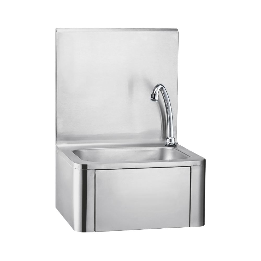 SMARTCHEF KNEE OPERATED HAND WASH BASIN WITH SPLASHBACK
