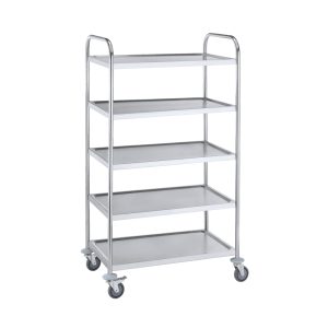 SMARTCHEF 5 TIER STAINLESS STEEL TROLLEY