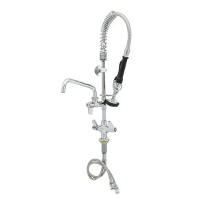 T&S DECK MOUNTED MINI PRE-RINSE SPRAY WITH 8" FAUCET