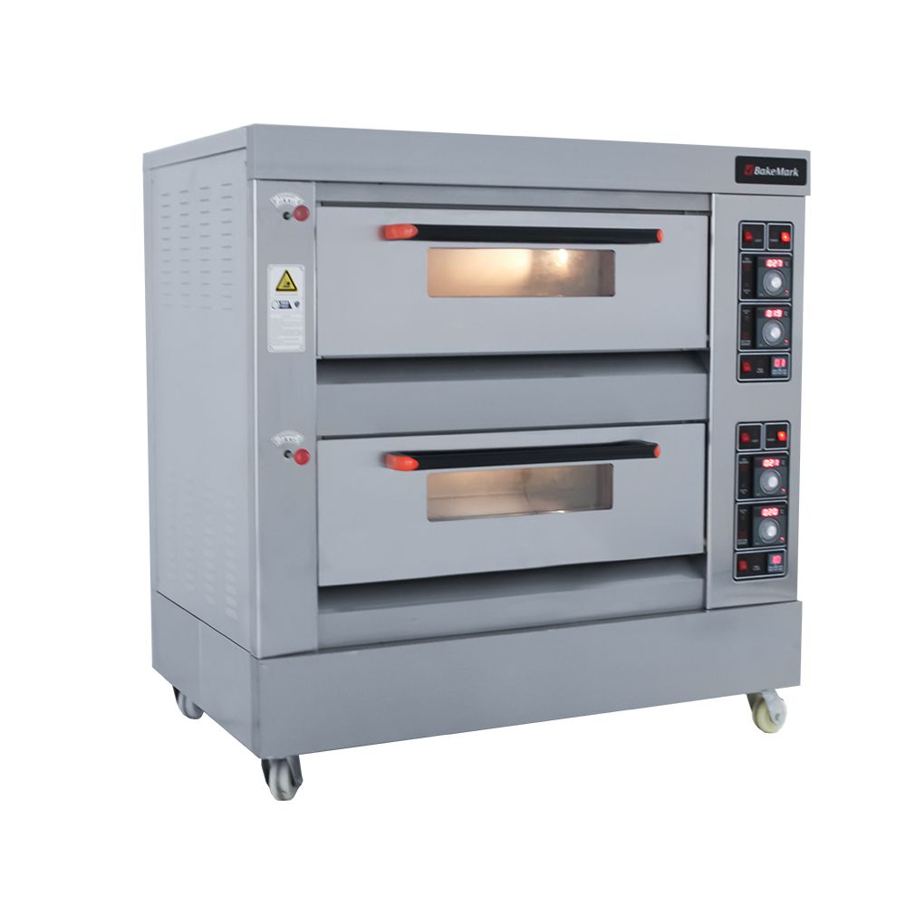 BAKEMARK 2 DECK 6 TRAY GAS OVEN