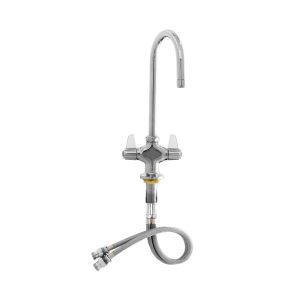 T&S DECK MOUNTED KITCHEN FAUCET WITH GOOSENECK