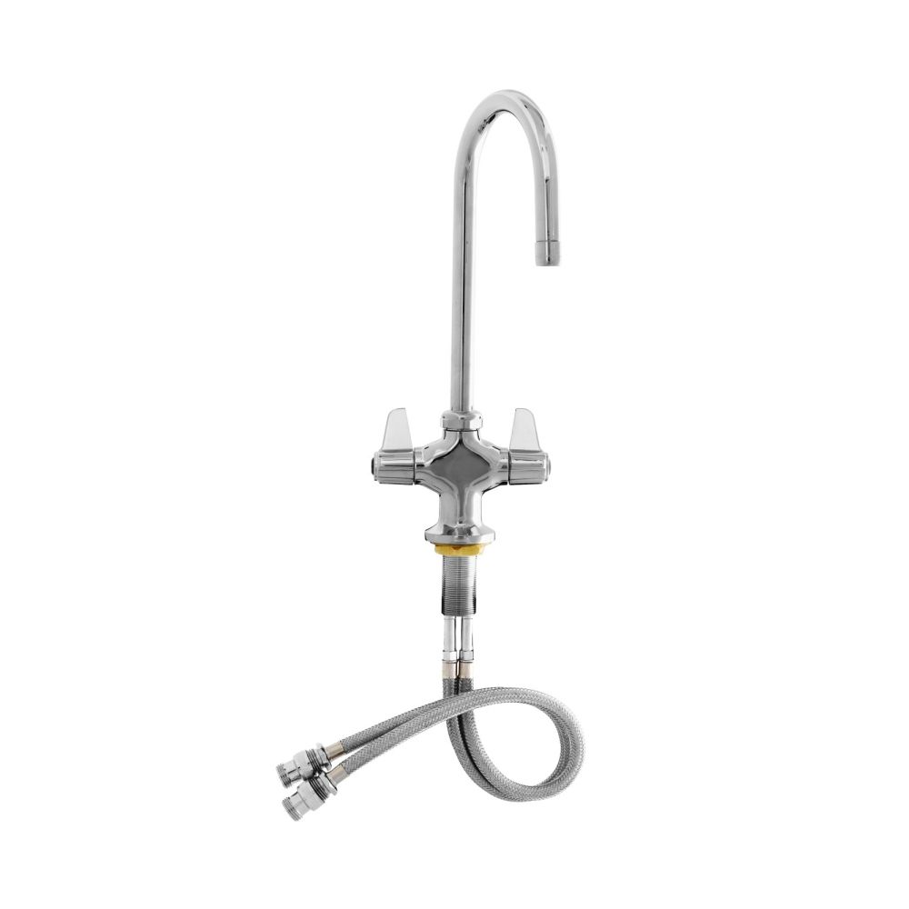 T&S DECK MOUNTED KITCHEN FAUCET WITH GOOSENECK