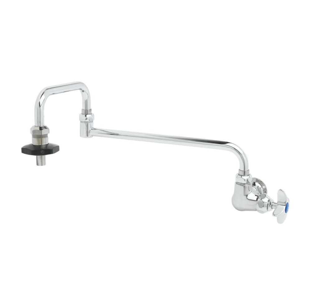 T&S WALL MOUNTED POT FILLER WITH DUBBLE JOINTED SPOUT