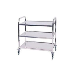 SMARTCHEF 3 TIER STAINLESS STEEL TEA TROLLEY