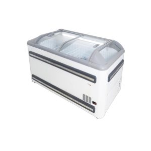 FRIDGESTAR 1.9M CURVED GLASS ISLAND FREEZER - 788L