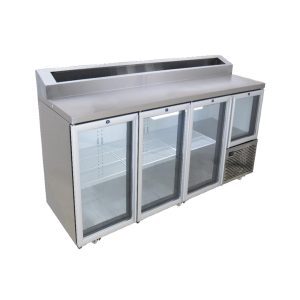 FRIDGESTAR 3.5 DOOR PIZZA TOP UNDERBAR / GLASS DOOR - INSERTS NOT INCL