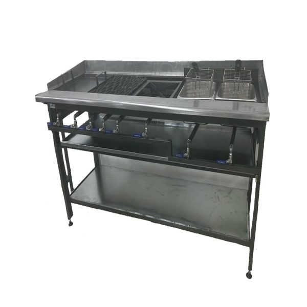 CATERKING 4IN1 GAS CHEFS STATION - GRIDDLE | GRILLER | BOILING TABLE | FRYER