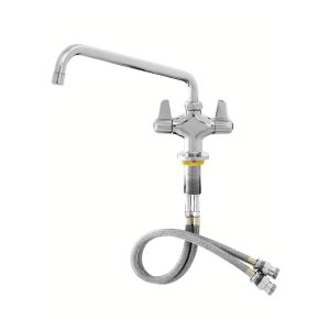 T&S DECK MOUNTED KITCHEN FAUCET WITH 8" SPOUT