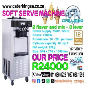 CHILLKING SOFT SERVE MACHINE 2 FLAVOUR + MIX
