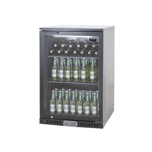 POLARCAB BLACK SINGLE DOOR UNDERBAR FRIDGE