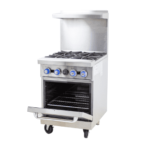 COOKRITE 4 BURNER GAS COOKING RANGE WITH OVEN - NEW DESIGN