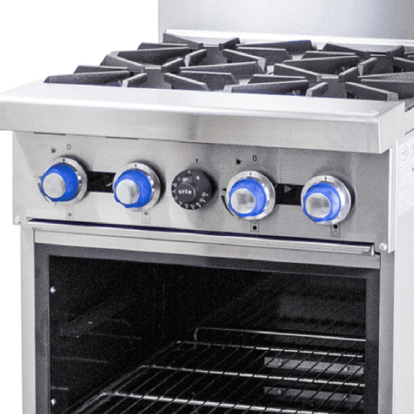 COOKRITE 4 BURNER GAS COOKING RANGE WITH OVEN - NEW DESIGN - Image 5