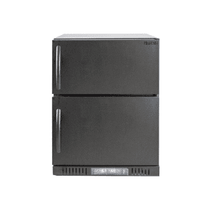 POLARCAB BLACK DUAL 80LT FRIDGE & 60L FREEZER