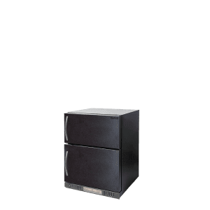 POLARCAB BLACK DUAL 80LT FRIDGE & 60L FREEZER