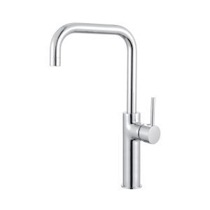 T&S BAR FAUCET WITH SINGLE LEVER & HIGH SPOUT