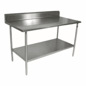 S/STEEL TABLE WTIH UNDERSHELF