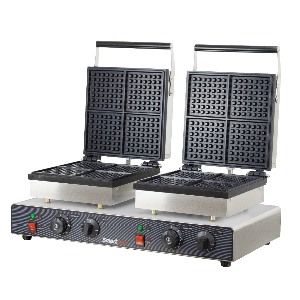SMARTCHEF DOUBLE BELGIAN WAFFLE BAKER - SQUARE