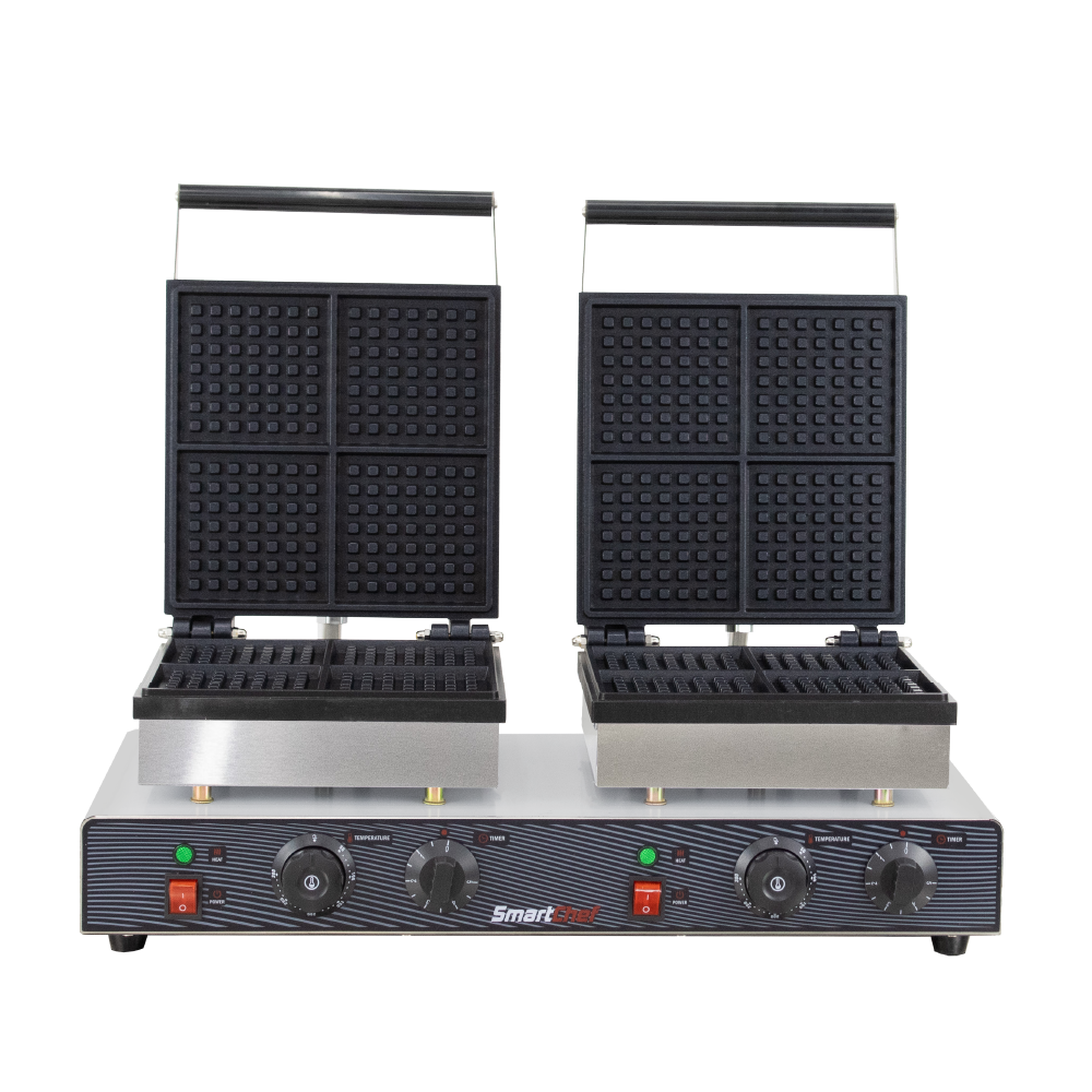 SMARTCHEF DOUBLE BELGIAN WAFFLE BAKER - SQUARE - Image 2