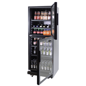 POLARCAB SLIT DOOR 360LT BEVERAGE COOLER - BLACK