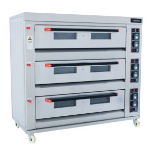 BAKEMARK TRIPLE DECK 6 TRAY ELECTRIC  OVEN - 2 TRAYS PER DECK