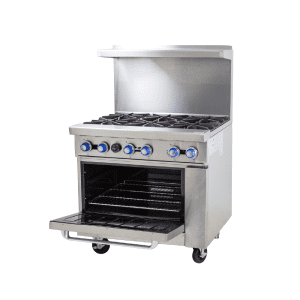 COOKRITE 6 BURNER GAS STOVE WITH OVEN