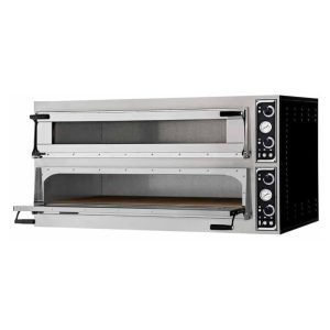 PRISMAFOOD DOUBLE DECK OVEN WITH STONE BASE - 2 PIZZA PER DECK